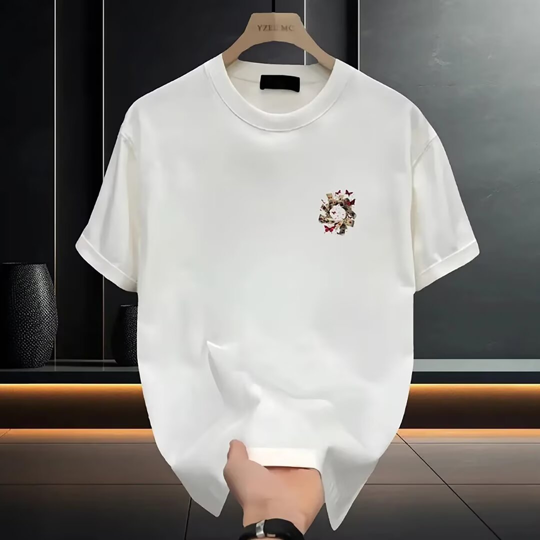 Vintage Butterfly Washed T-Shirt, Unisex Niche High-Street Wholesale Tees