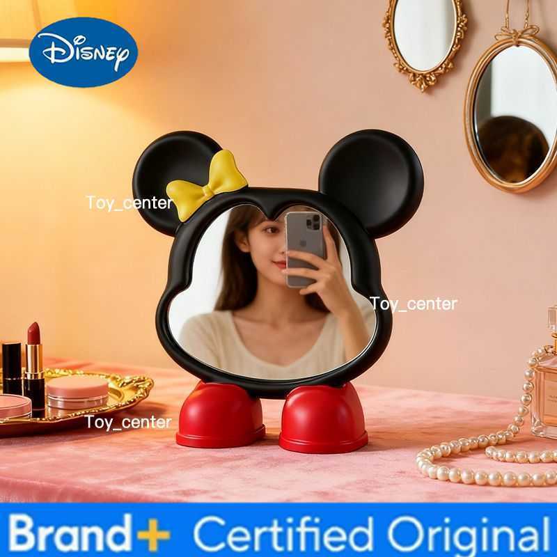 Disney Mickey Creative Cartoon Cute Makeup Mirror Personalized Animation Peripheral Kawaii Desktop Ornaments Desktop Mirror Gift H260302