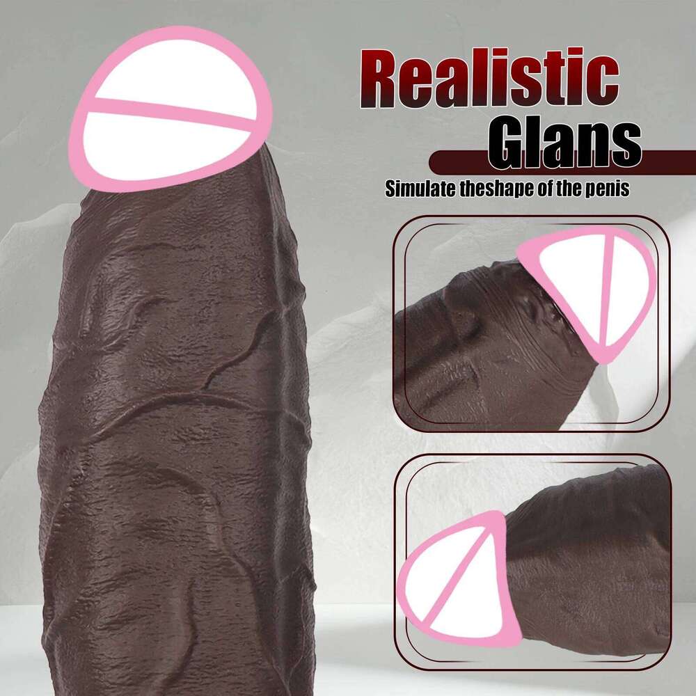 Huge Thick Soft Silicone Realistic Wearable Dildo Penis Big Strap On Dildos Male Genitals Vaginal Massager 26H0302