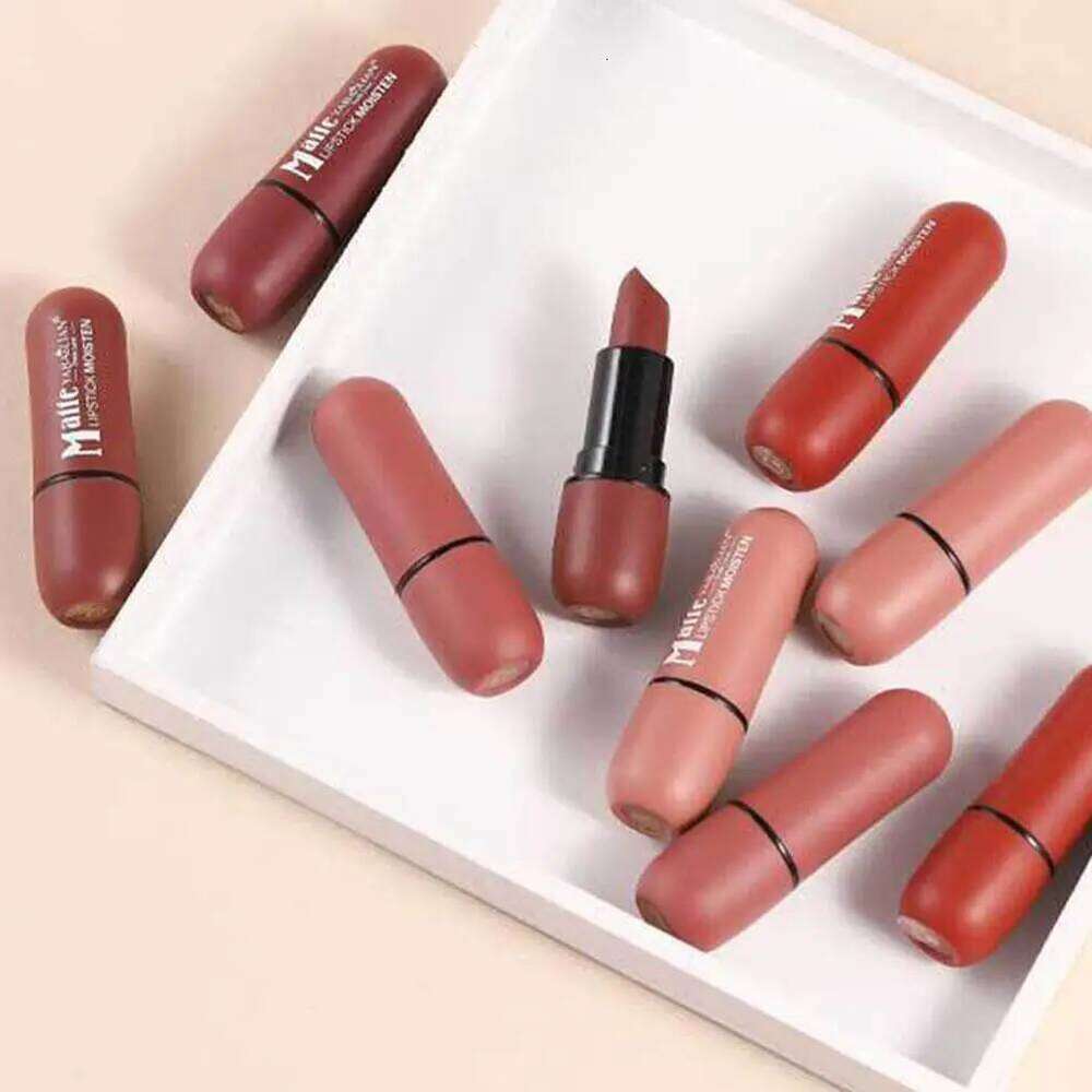 6 Colors Sexy Matte Lipstick Waterproof Long Lasting Color Rendering Non-stick Velvet Lips Contour Pencil Woman Makeup Cosmetics H260302