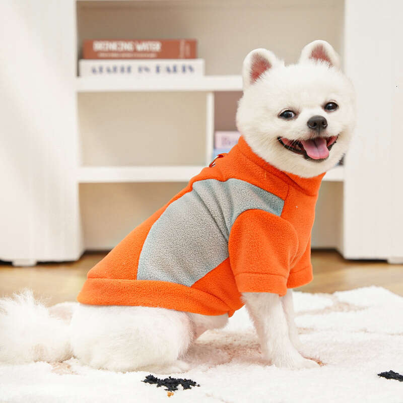 Famous brand Cross border new pet clothing for dogs cats autumn and winter clothes dog apparel fleece lined Corgi sports base shirt cat supplies pupak