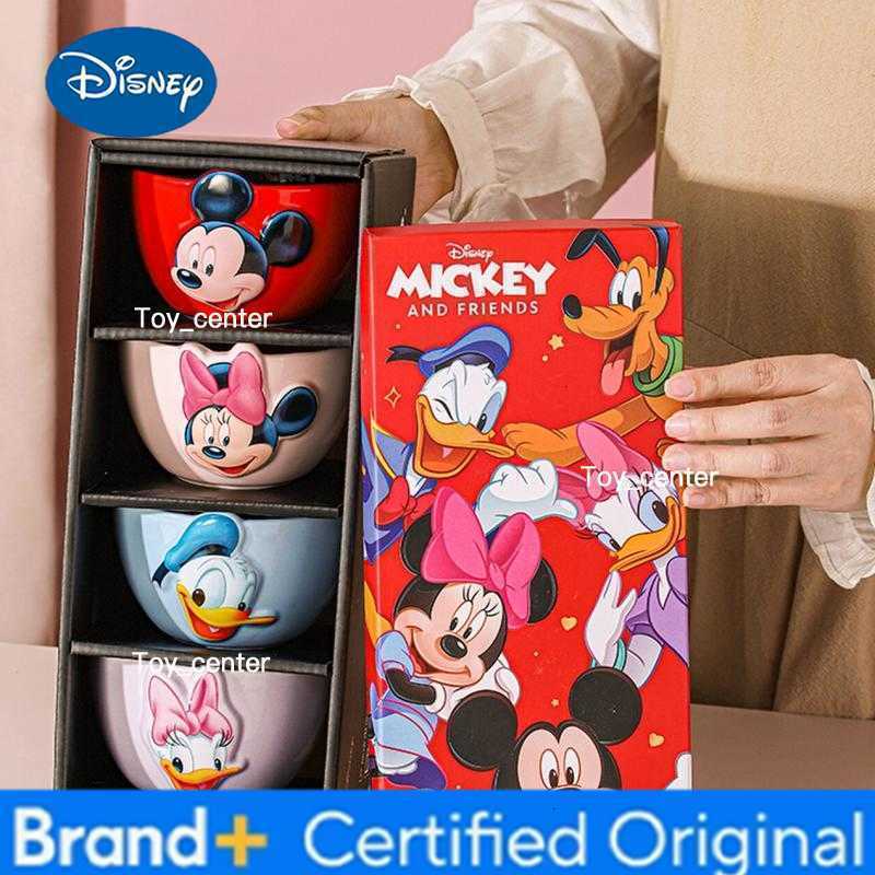 Disney Hot Selling Genuine Ceramic Relief Bowl Household Tableware Set New Bowl With High Thetic Value Personal Use Rice Bowl H260302