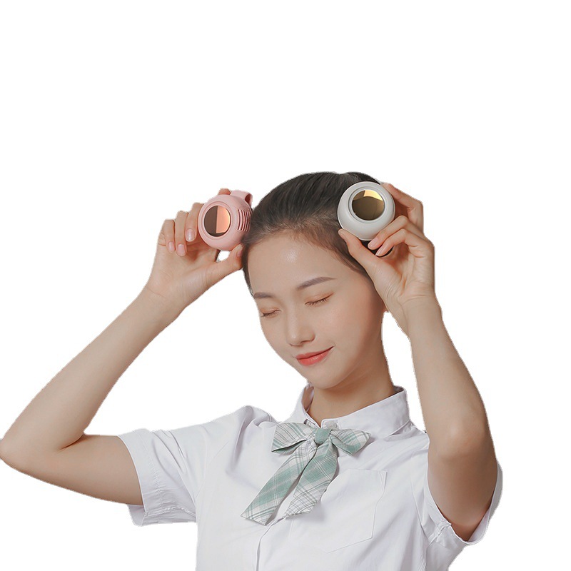 Small cyclone USB small fan clip fan clip collar hanging waist portable snap fan