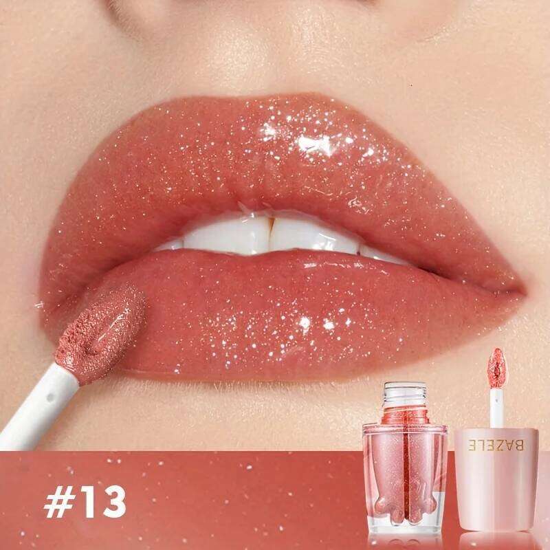 6-Shades Moisturizing Lip Gloss Shiny Glitter Liquid Lipstick -Smooth, Long-lasting, Vibrant Colors The Perfect Gift for Her H260302