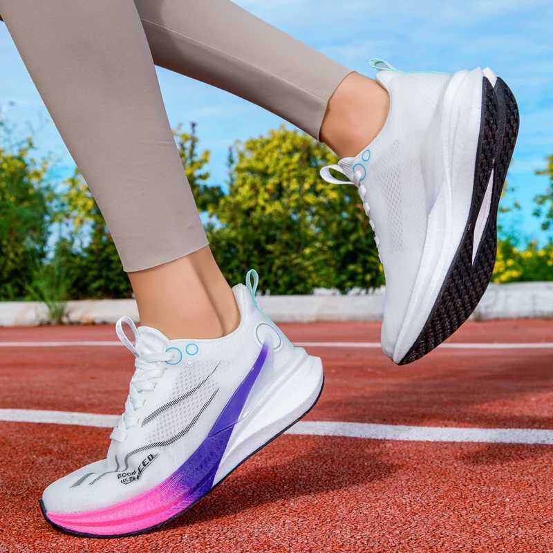 2025 Mens And Womens Professional Carbon Board Marathon Running Shoes Shock Absorption Ultra-light Stable Support Sports Shoes K260302