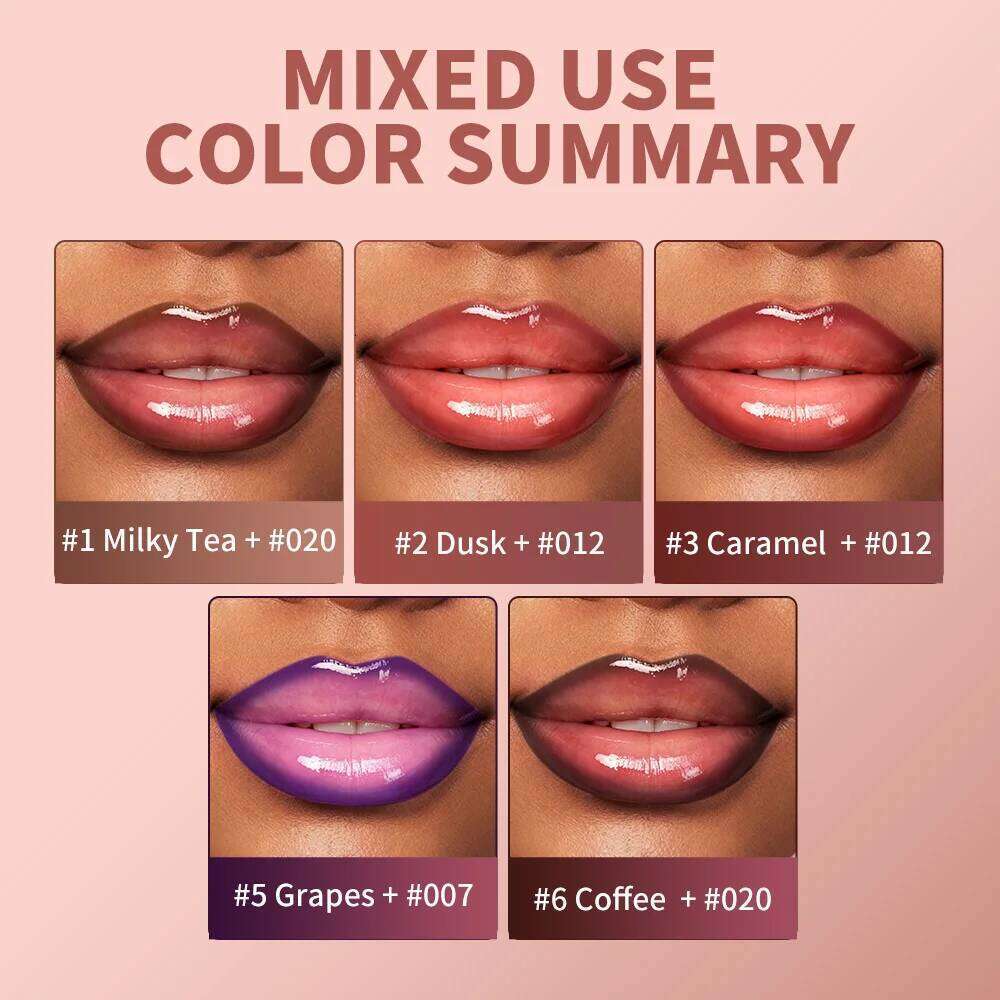 Matte Makeup Kit 2pcs Waterproof Long Lasting Liner and Lip Oil Combo Red Brown Pink Nude Tones Lipstick Set H260302