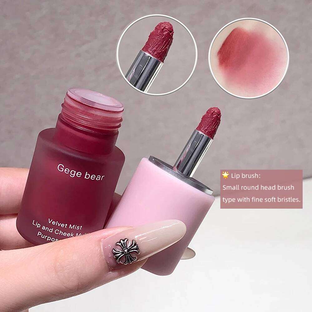 Gege Bear Smooth Multi-purpose Cream Expansion Color Cheek Blush Eye Shadow Not Easy to Fade Nude Matte Velvet Lip Glaze H260302