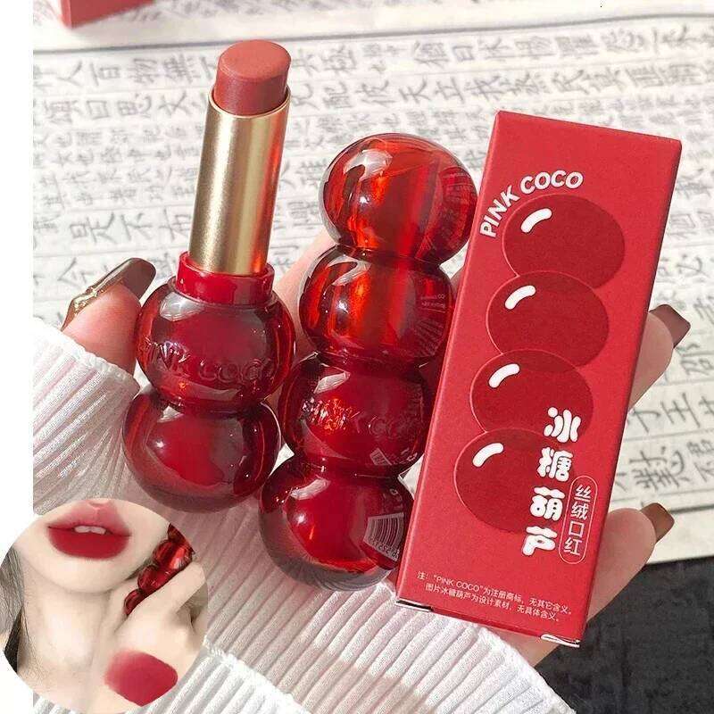 6Colors Matte Lipstick Mist Rose Long-Lasting Moisturising Nude Lipsticks Gloss Non-stick Cup Red Sexy Lip Makeup Cosmetics H260302