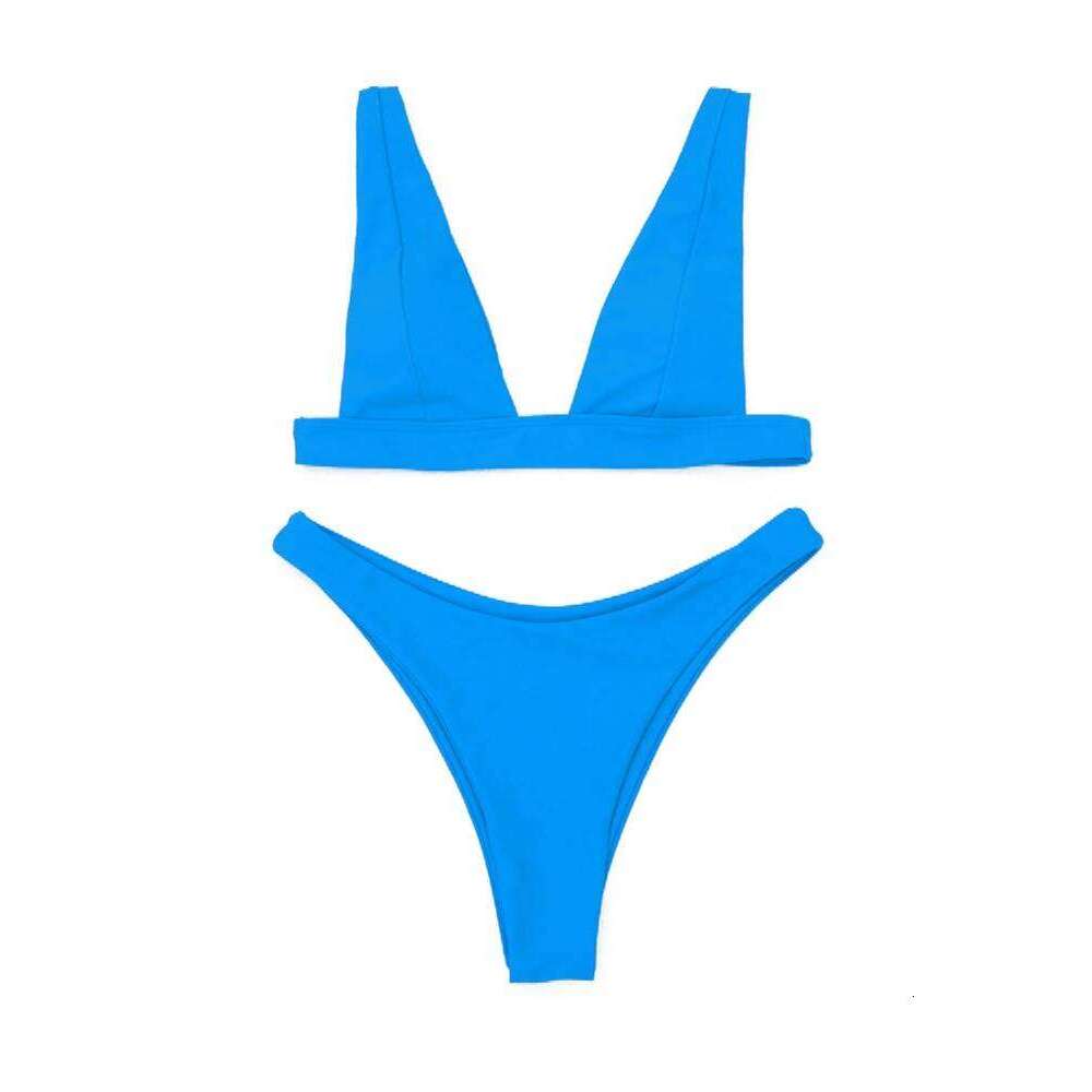 New Sexy 2025 Solid Swimsuit Women Swimwear Push Up Bikini Set Brazilian Bathing Summer Beach Wear Swimming Suit XL Z260301