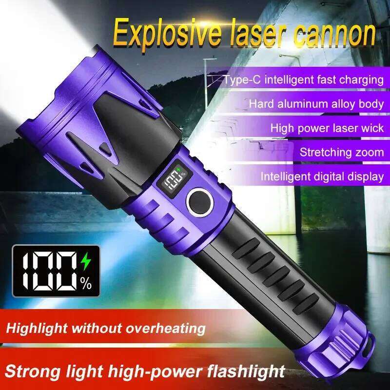 Powerful LED Flashlight Aluminium Alloy Tactical Flashlights Waterproof Zoomable Torch for Camping Hiking Z260301