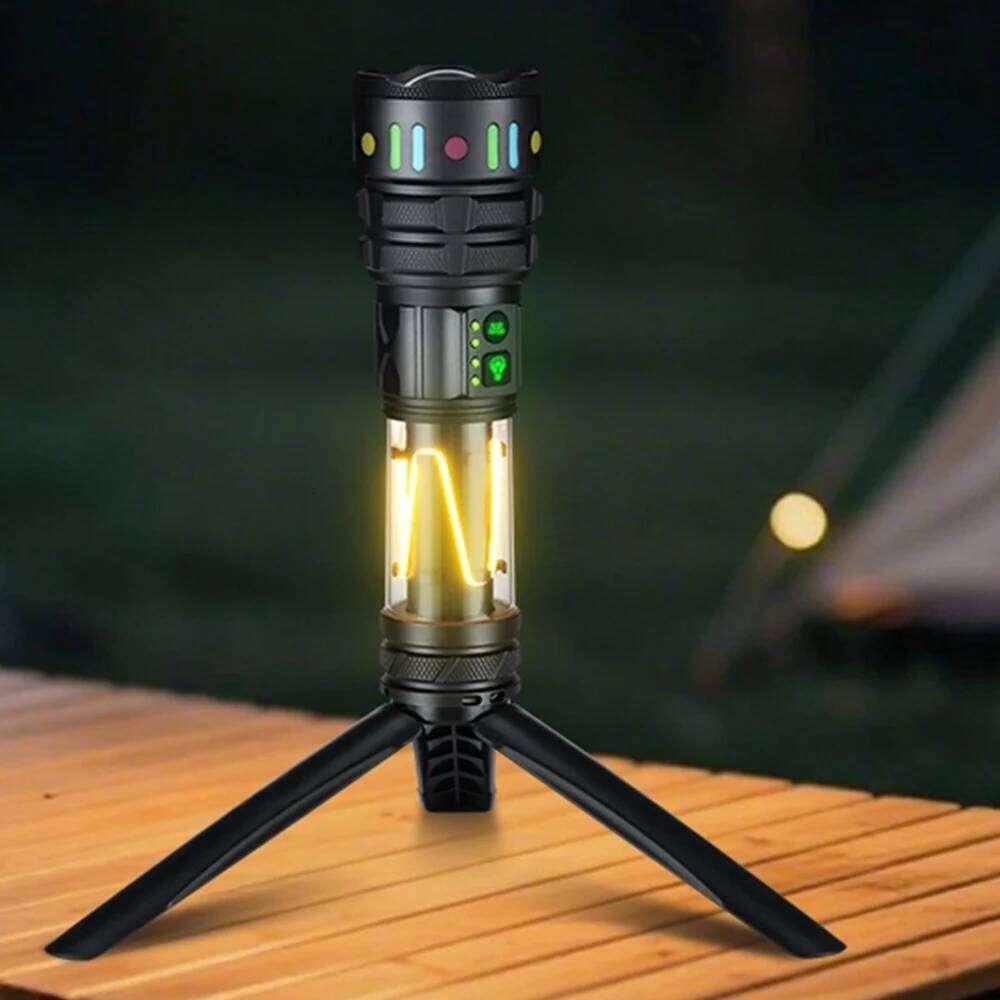 30W Zoom Round Beam LED flashlight USB Rechargeable Outdoor COB Camping Hiking Hunting Fishing Climbing Adventure Powerful Torch Z260301
