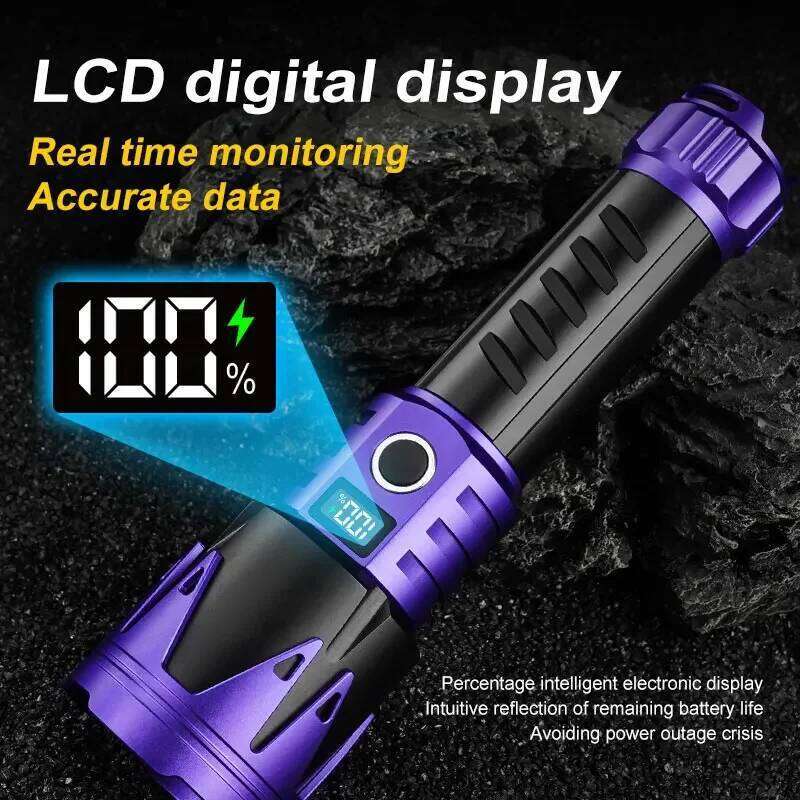 Powerful LED Flashlight Aluminium Alloy Tactical Flashlights Waterproof Zoomable Torch for Camping Hiking Z260301