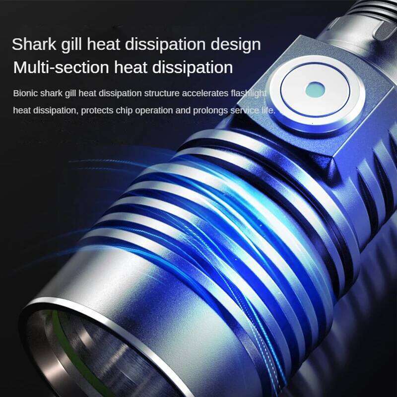 Strong Power SST40 Led Flashlight Portable 26650 Battery Self Defense Type-C USB Rechargeable Flashlights Torch Camping Lamp Z260301