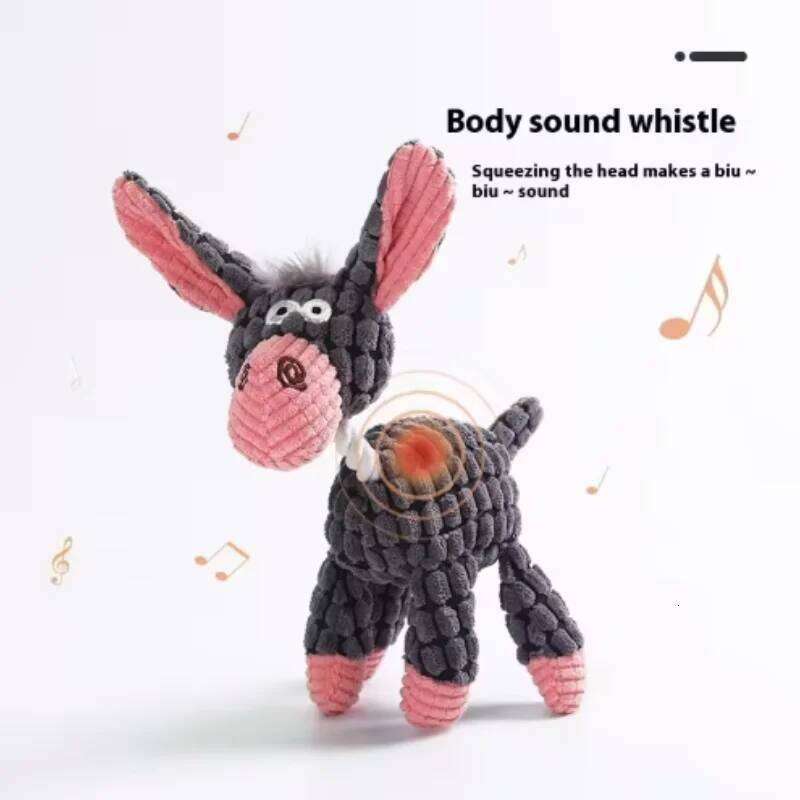 Puppy Squeaker Squeaky Plush Bone Dog - Fun Chew Toy Teething Pets Molar Training Accessory for Canine Playtime