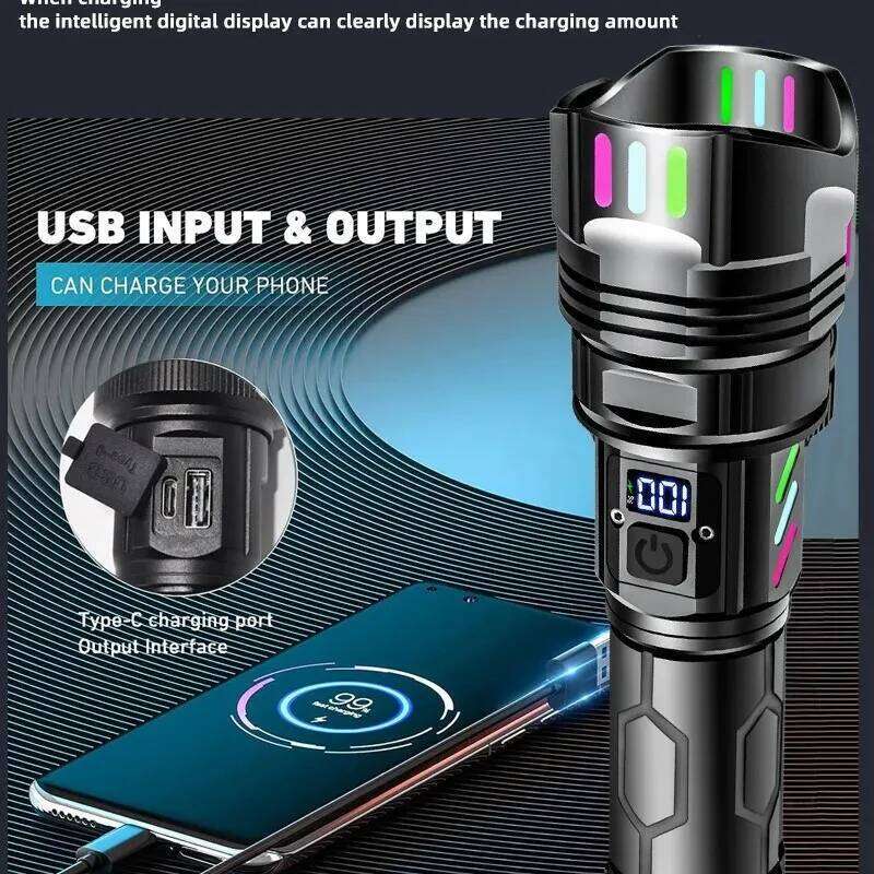 2026 New Ultra Powerful Torch 3 Core LED Mini Tactical 30000 High Power Led Flashlight Z260301