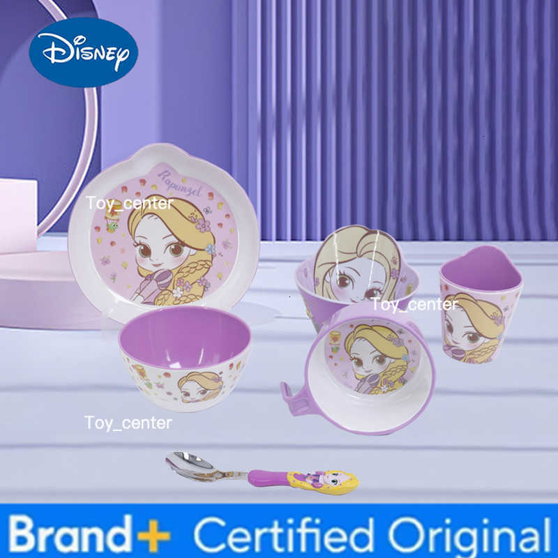 Disney 1pc Rapunzel cartoon tableware Family Dinner Birthday Party Exquisite fall resistant lovely Rapunzel tableware H260302