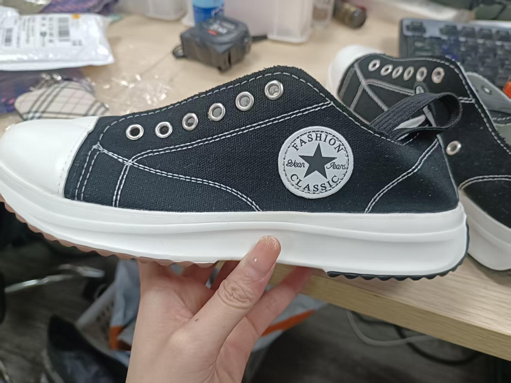 Low-Top Women's Canvas Spring Hot Sale Of The Season Thick Bottom Platform Footwear Large Size Slip-On Casual Shoes ddmymonkey