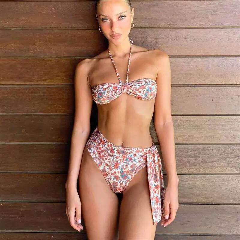 2 Pcs Micro Bikini Set Push Up Women Swimsuits 2024 Sexy Female Swimwear Brazilian Thong Biquini Swim Suits Print Beachwear Z260301