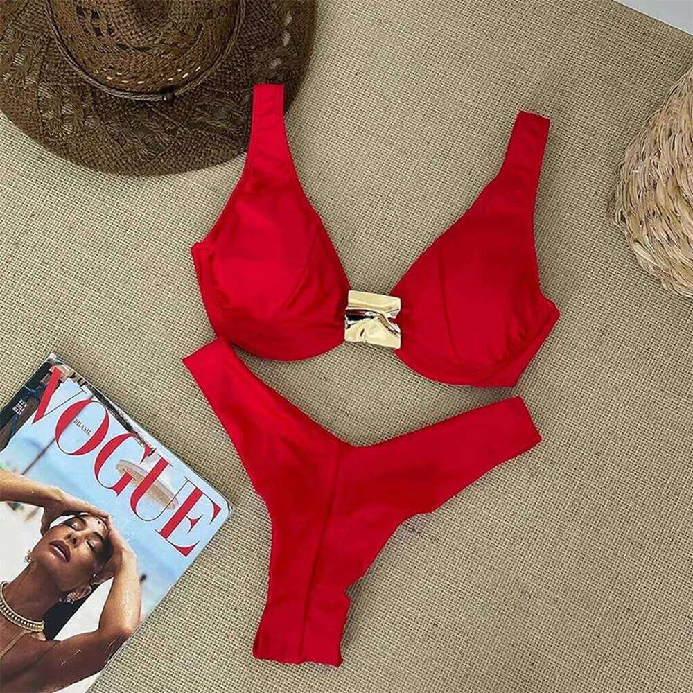 Push Up Bikinis 2026 Sexy Women Swimsuit Female Swimwear Solid Micro Bikini Set Swimming Suit Beachwear Thong Brazilian Biquini Z260301