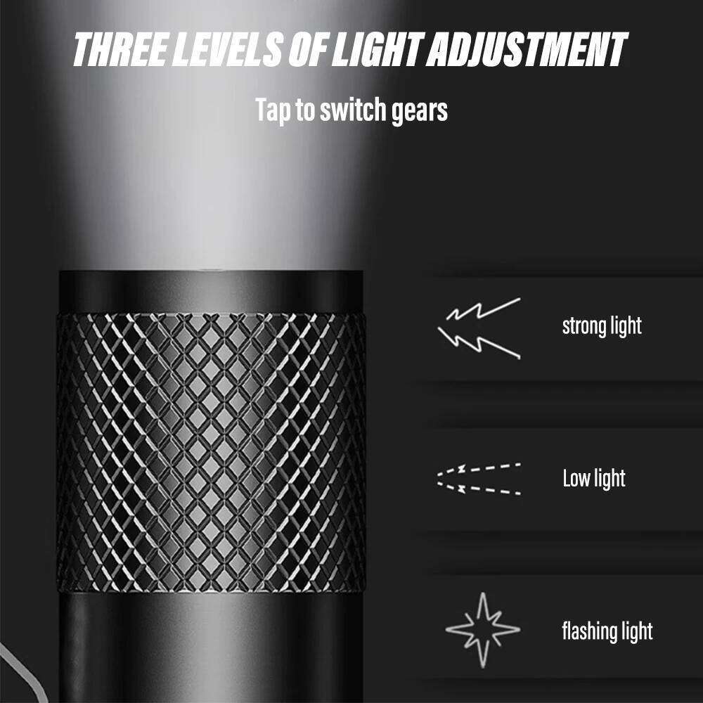 Super Bright LED Mini Flashlight Rechargeable Torch Portable Work Outdoor Camping Light with High Brightness XPE Wick Z260301