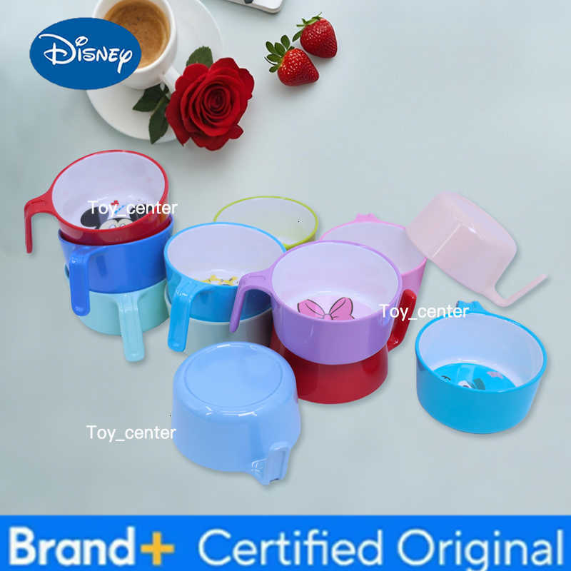 Disney 1pc cartoon melamine tableware single handle bowl family dinner birthday party exquisite durable single handled bowl H260302
