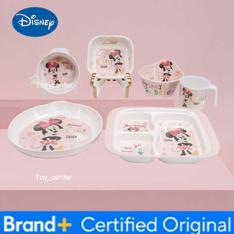 Disney 1pc Cartoon Minnie Mouse tableware Family dinner Birthday durable lovely tableware Minnie Mouse Fall resistant H260302