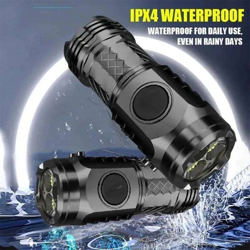 High Quality LED Flashlight 18350 Super Bright Torch Rechargeable USB Light Waterproof for Hiking Camping Z260301