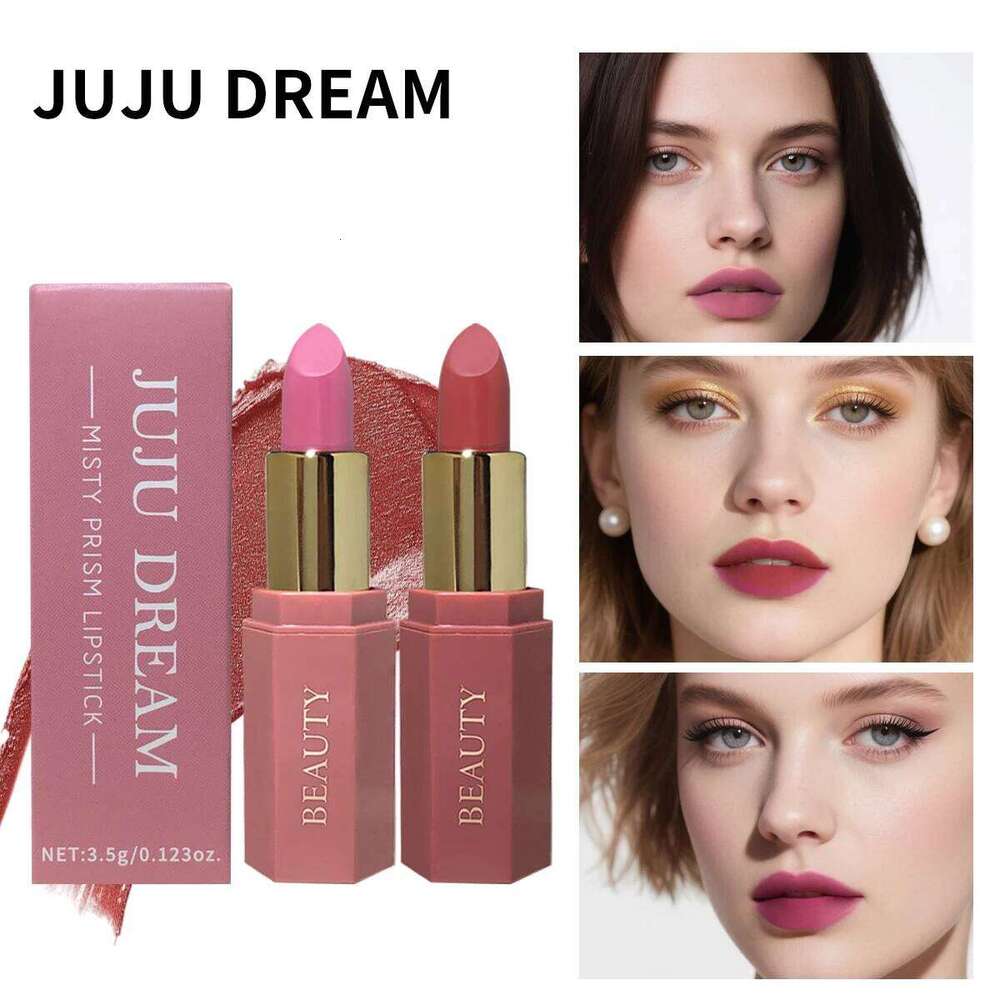 Six-color lipstick, non-fading non-stick cup, long-lasting velvet luster, matte lipstick waterproof lipstick-JUJU DREAM H260302