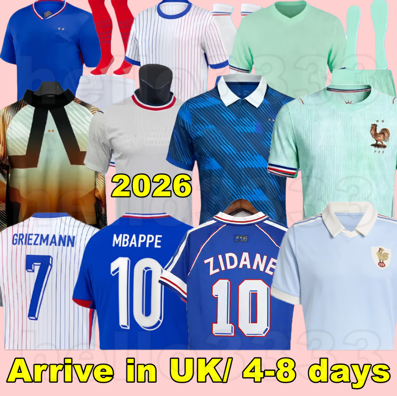 french soccer jersey 26 27 MBAPPE THAUVIN BARCOLA OLISE EKITIKE 2025 2026 KANTE DEMBELE Maillots de football shirt equipement de foot Men kids kit enfants France