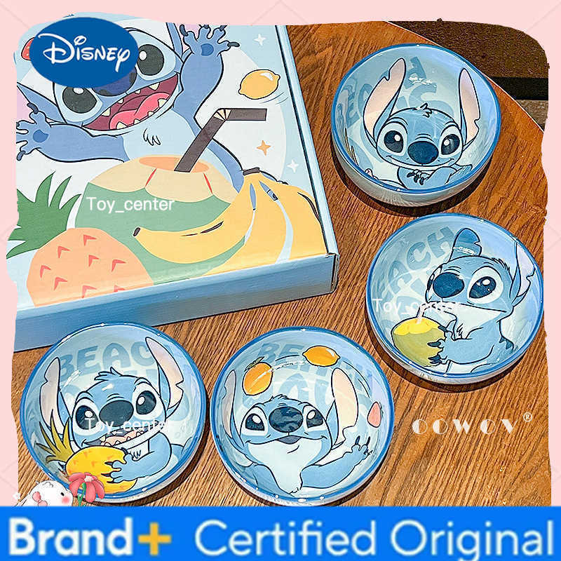 Disney New Shi Dizai Ceramic Bowl Household High-Value Tableware Children Cute Soup Rice Bowl High-Temperature Surrounding Gift H260302