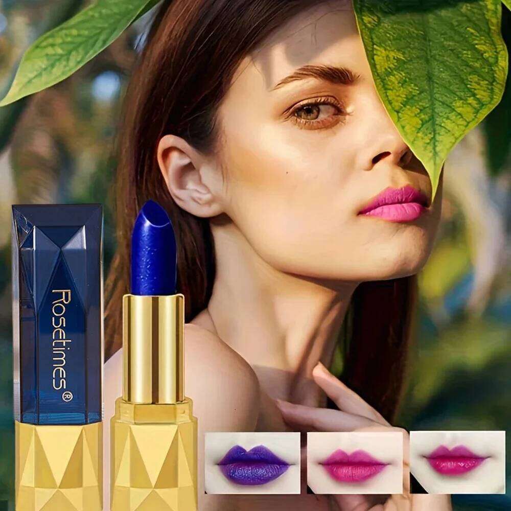 Blue Rose Theme Temperature-Sensitive Velvet Matte Lipstick Waterproof Non-Staining Moisturizing And Non-Drying Lip Makeup H260302