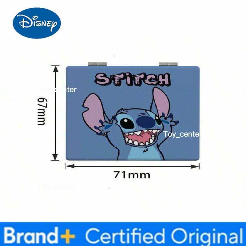 Disney Stitch series cartoon style small mirror double-sided folding portable carry Suitable for shopping and traveling H260302