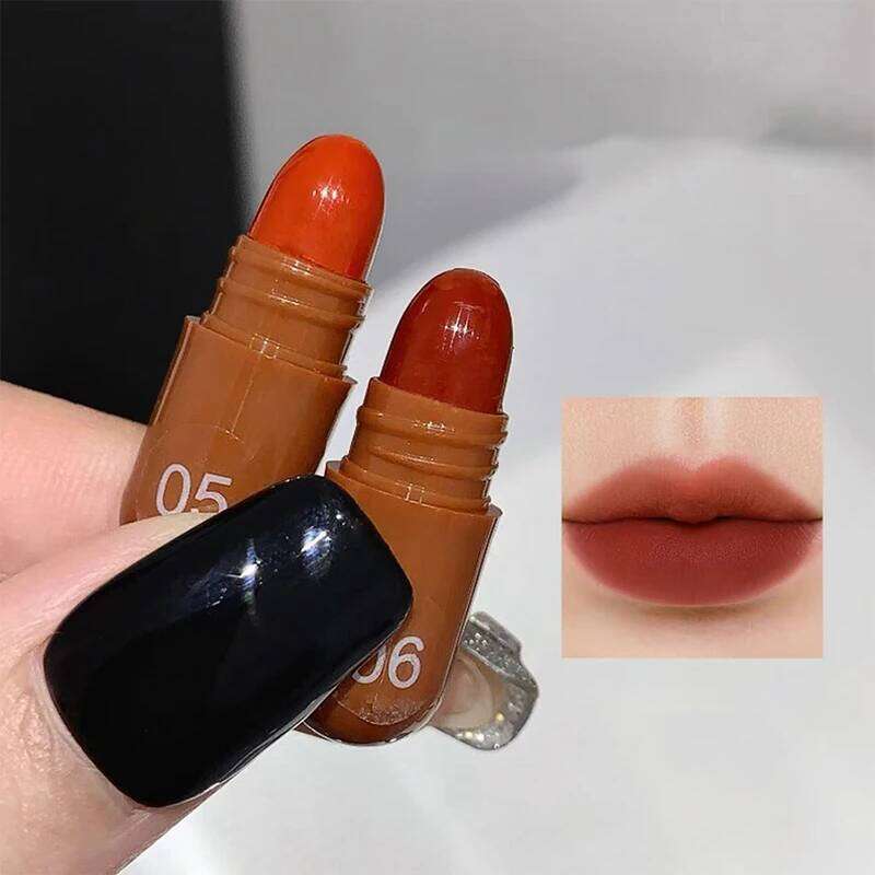 10-Color Capsule Lipstick Set Featuring Naturally Long-Lasting Mini Matte Lipsticks And Lip Gloss,Long-lasting makeup H260302