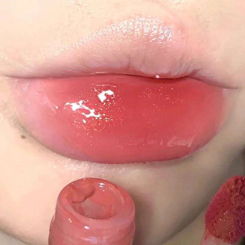 Moisturizing Glitter Lip Gloss Long Lasting Sexy Plumper Pearl Jelly Liquid Lipstick Shiny Mirror Tint Lips Makeup Cosmetic H260302