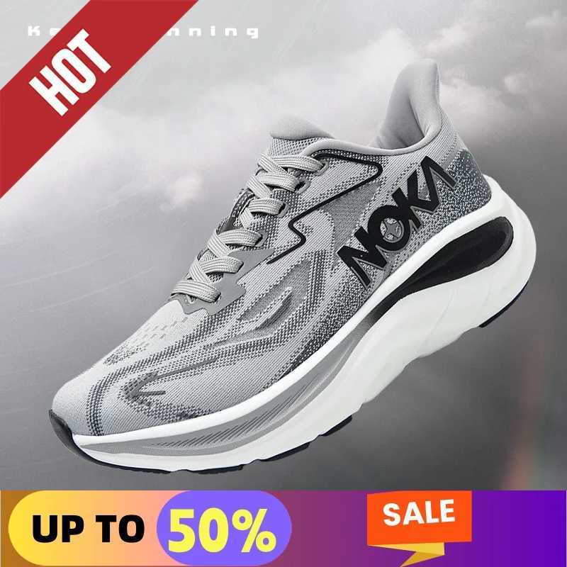 Marathon Sneakers Mens Sports Shoes Cushioning Flat Wear Resistant Sneakers Mesh Breathable Platform Soft Running Shoes for Man K260302