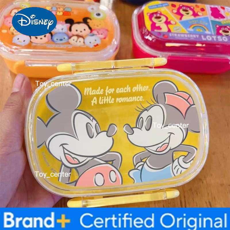 Disney New 300ML Cute Cartoon Toy Story Strawberry Bear McQueen Minnie Lunch Box Fresh-Keeping Box Fruit Bento Box For Students Gift H260302