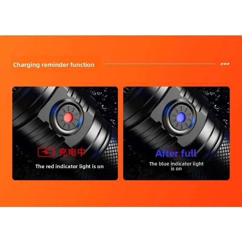 Strong Light Long-range LED USB Charging Portable with Telescopic Zoom Waterproof Flashlight Z260301