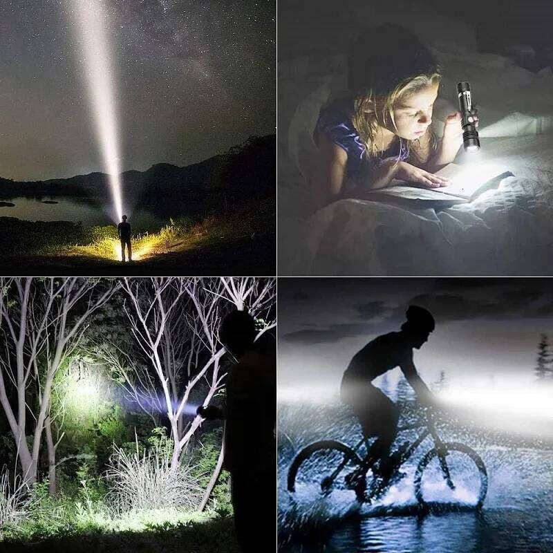 Ultra Bright Flashlight USB Linterna LED Torch Lanterna Power Tips Bicycle Light Rechargeable Use 18650 Z260301