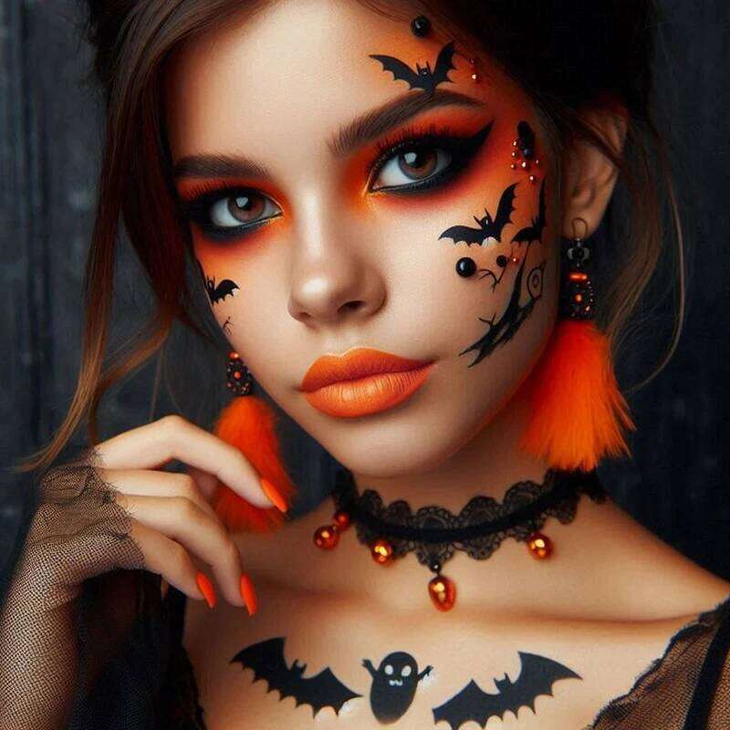 Face Paint Stick & Matte Crayon,High Impact Lip Color,Waterproof,Non-Fading,for Halloween Special Effects Cosplay Parties H260302