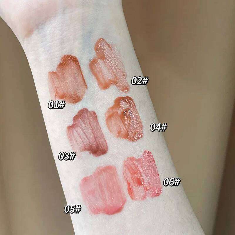 Herorange Mirror Gloss Water Glossy Glaze Ultra Pigmented Long-Lasting Non-Stick Cup Non-Sticky Moisturizing High Saturation Liquid Lip Mud Christmas 