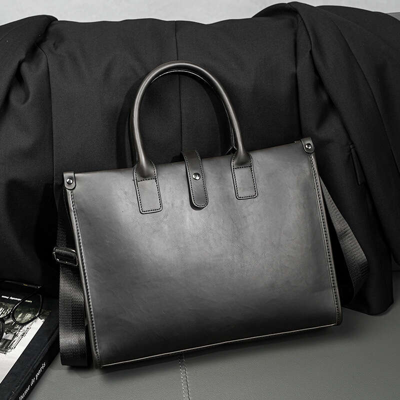 Luxury Shoulder Bags Totes Hobo New Retro Business Casual Briefcase Korean Style Handbag Crossbody Document Trendy Men S Bag SENYY