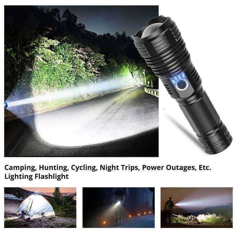 Newest Super Brightl XHP70.2 LED Flashlight XHP50 Rechargeable USB Zoomable Torch XHP70 18650 26650 Hunting Lamp for Camping Z260301