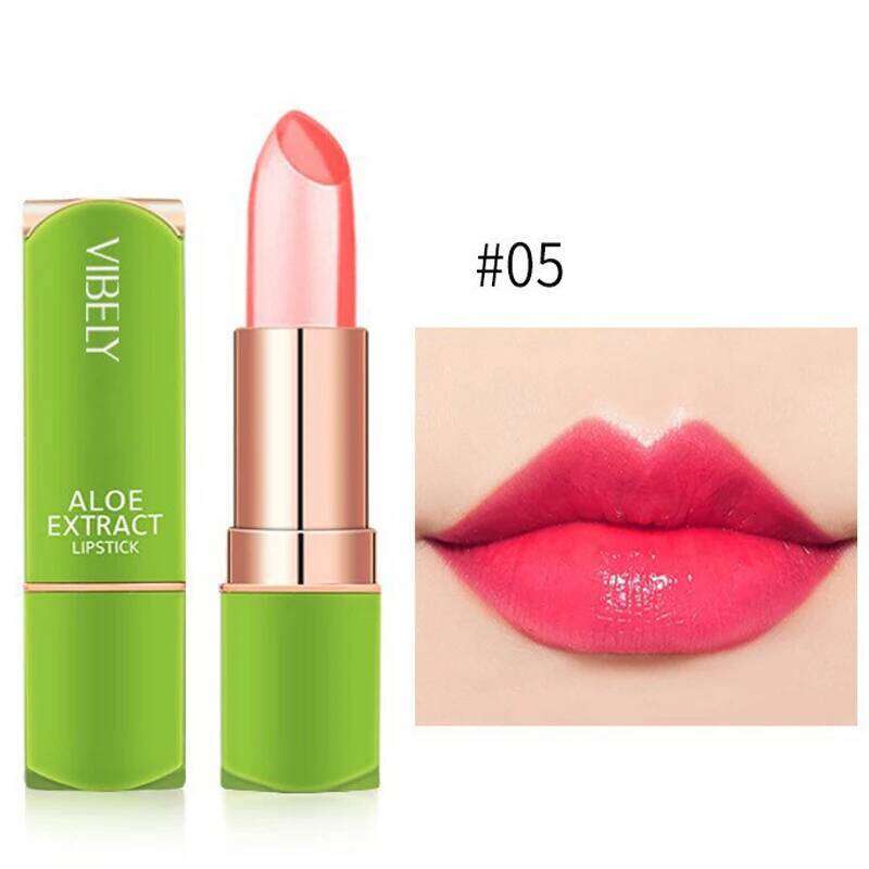 Color Changing Aloe Vera Jelly Lipstick Tinted Lip Balm Lasting Moisturizing Not Easy To Fade Lipsticks Cosmetic H260302