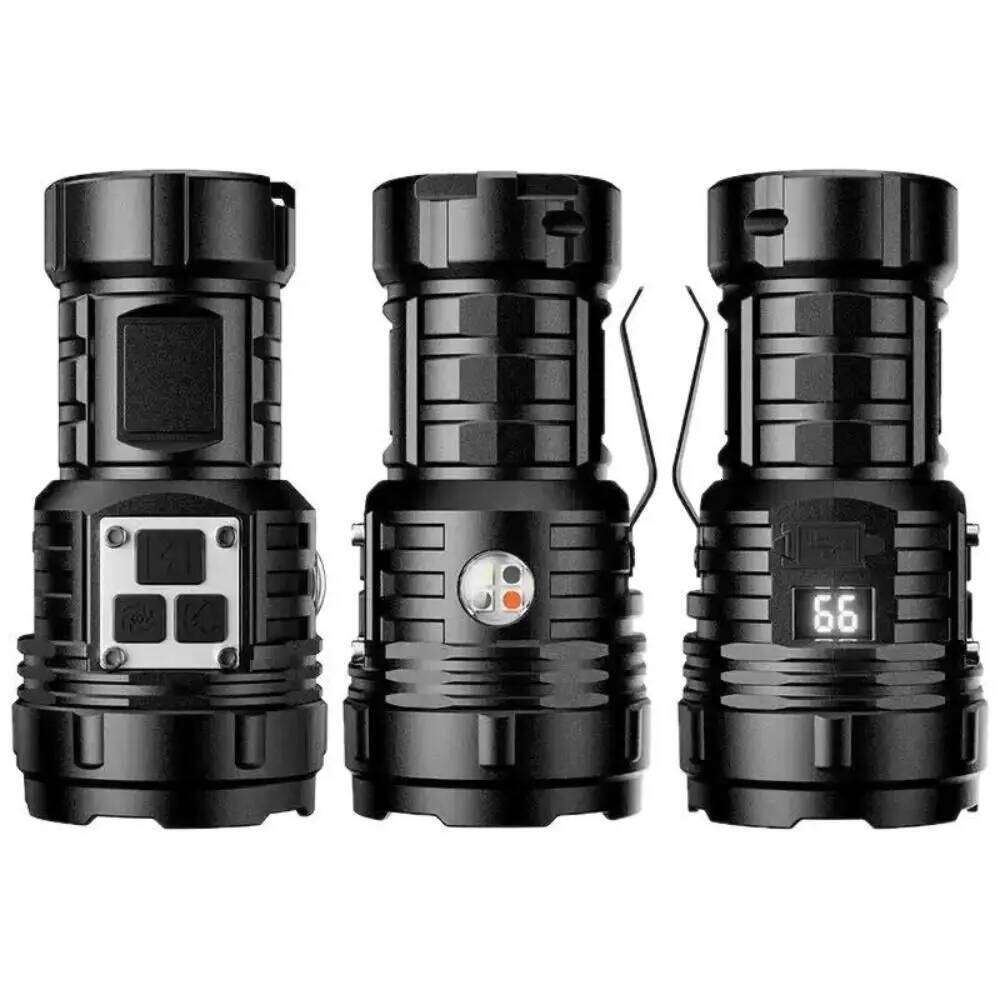 Waterproof Portable 17 Modes USB Rechargeable LED Flashlight Super Bright Handheld Spotlight Running Z260301