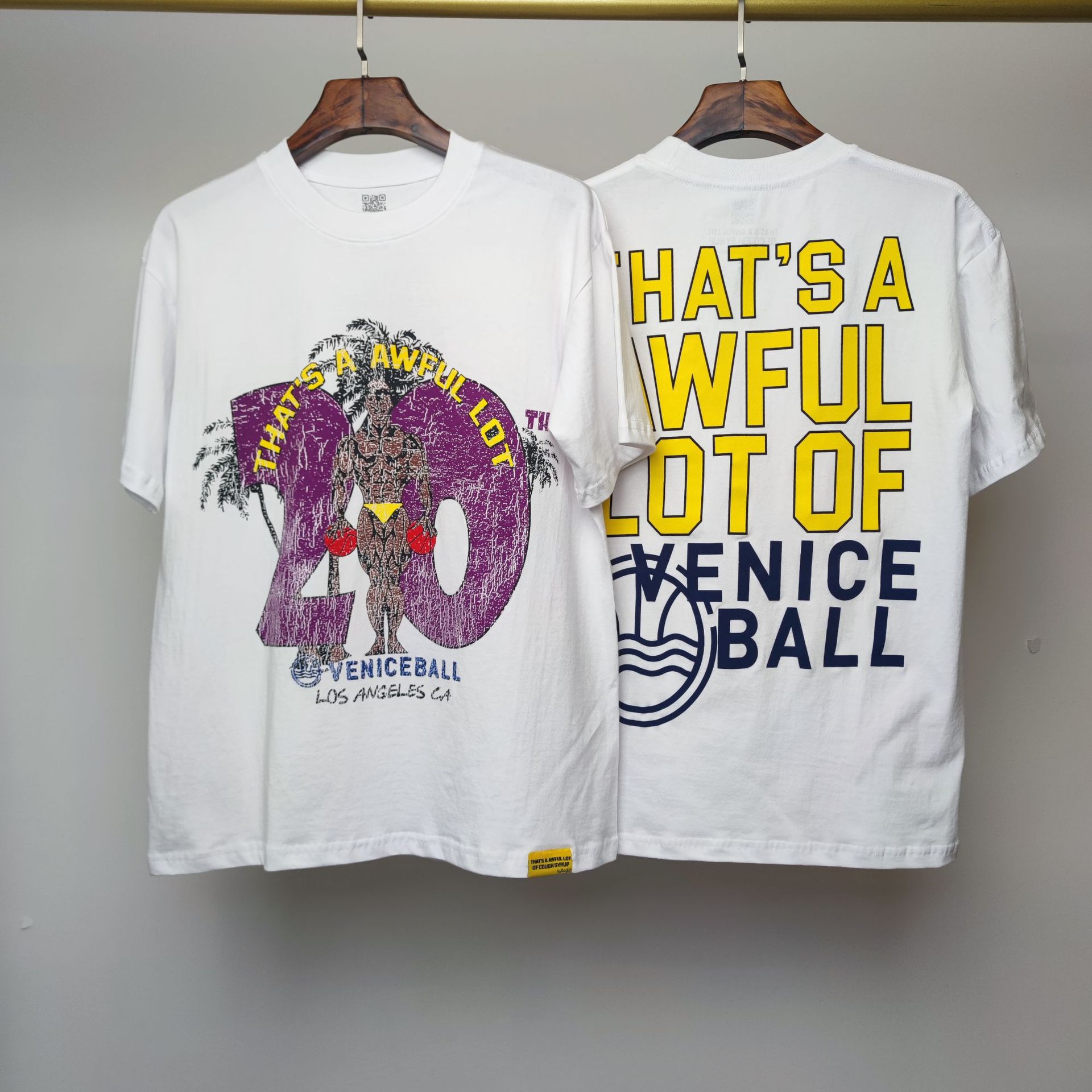 High-Quality 100% Cotton Crewneck T-Shirt, Breathable Short Sleeve, European American Streetwear Graphic Print, Summer Essential