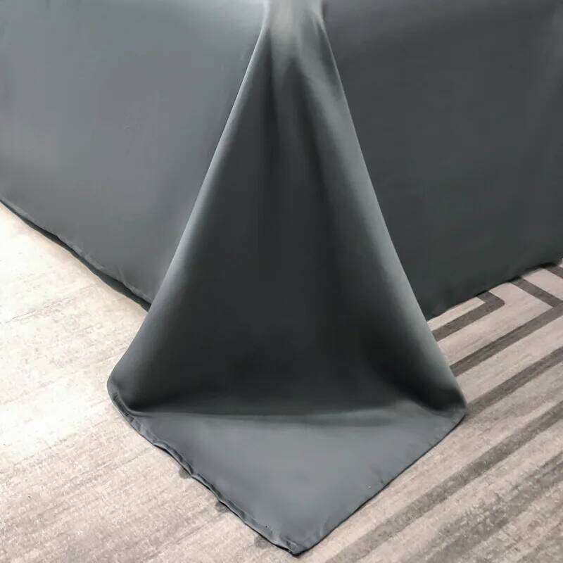 Customizable 2025 spring and summer new washed ice silk embroidered bed sheet four-piece set W260302