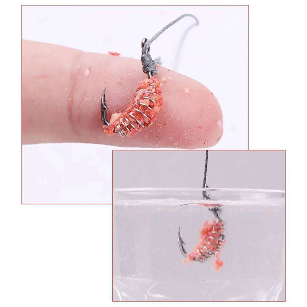 10pcs/lot iseama 1#-10# spring fishing hooks Stainless Steel Barbed Swivel Explosion Hooks for Carp Fly Fishing Pesca Z260228