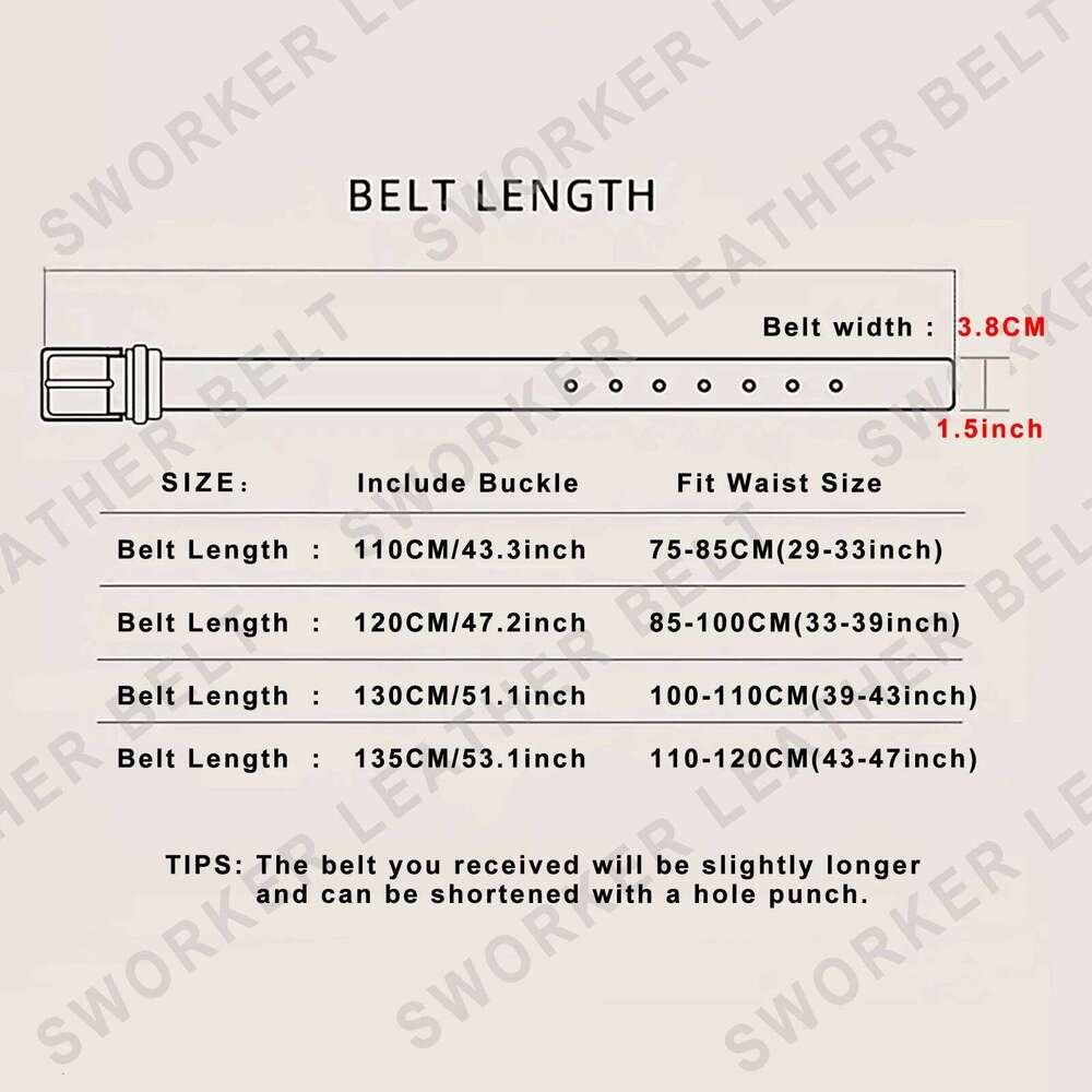 Vintage Genuine Leather Men's Copper Buckle, Handmade Casual Double Pin Buckle Belt With Gift Box, Thickened Top-layer S260228