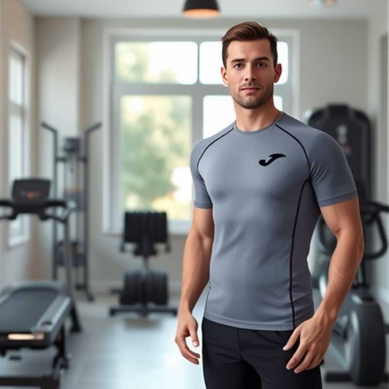 Men's short-sleeved quick-drying sports tight-fitting T-shirt with visible seams, quick-drying gym training tight-fitting clothing, sports short-