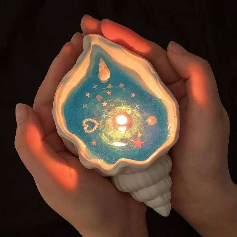 Aromatherapy Creative Starfish Scented Sea Shell Candle Handmade Perfumed Candles Gift Home Decor W260303